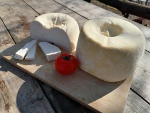 Szőke-tanya juhtejből készült félkemény sajt